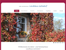 Tablet Screenshot of landhaus-gottsdorf.de
